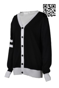 CAR023 Design fashion sweater coat  Online single cold jacket Cold jacket supplier cardigan sweater black